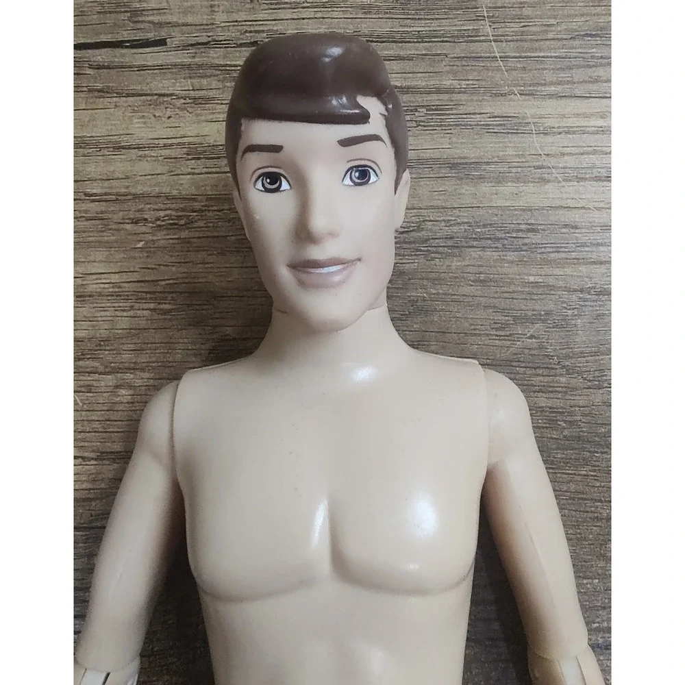 Disney Store Prince Doll Nude 12 inch fashion Doll Nokded Hair Brown Eyes D101